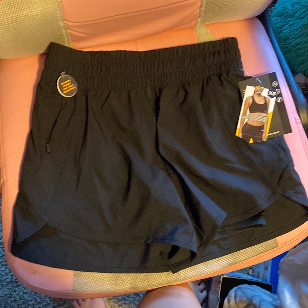 Black brand new shorts from avia size small also known as a size 2